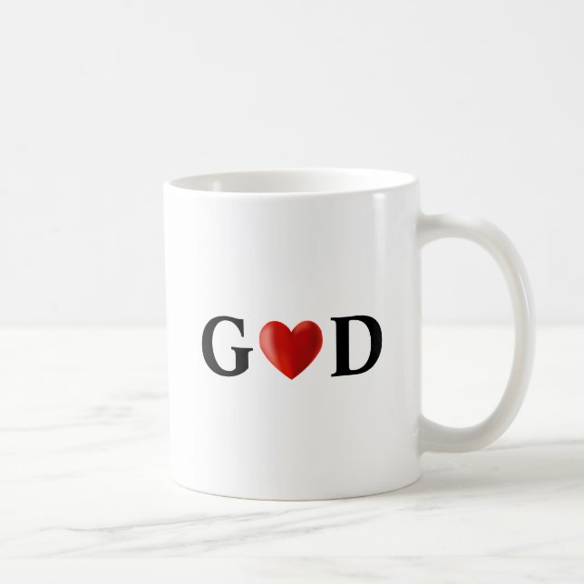 Gud Hjärtats Kalligrafi Kaffemugg (Höger)