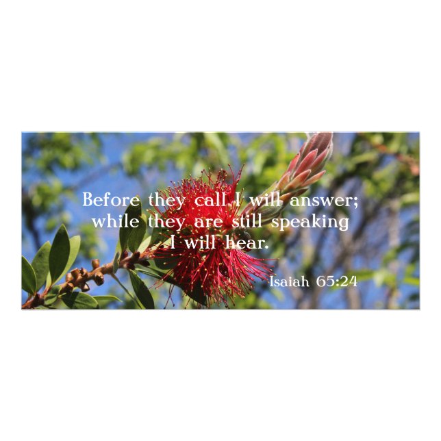 Gud hör dig ett bibelglänsande Rack-kort Reklamkort (Framsidan)