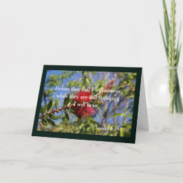 Gud hör er Vuxen Baptism Card Kort