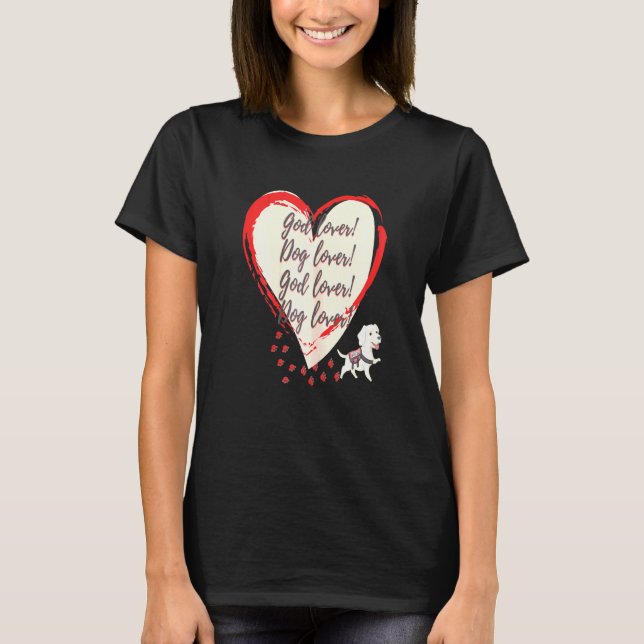 Gud Hund Christian T Shirt (Framsida)
