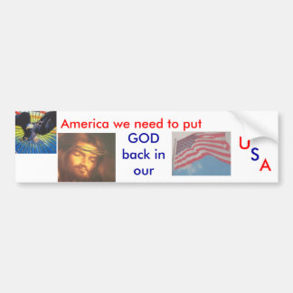 GUD i USA Bildekal