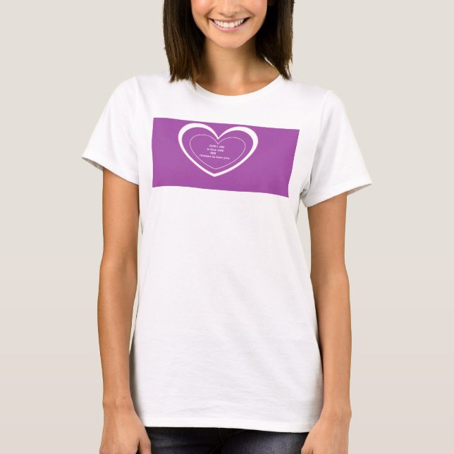 GUD JAG ÄR är kärlek T Shirt (Framsida)