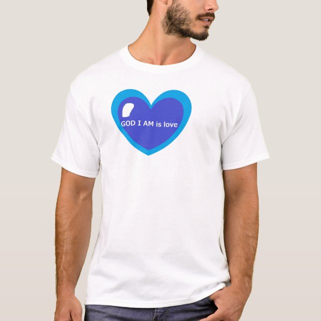 GUD JAG ÄR är kärlek T Shirt (Framsida)