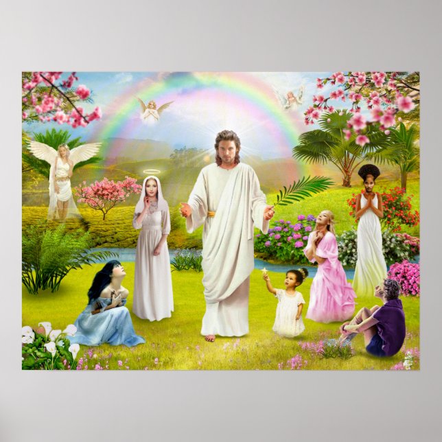 Gud Jesus Bible Angel Kristanity religion Poster (Framsidan)