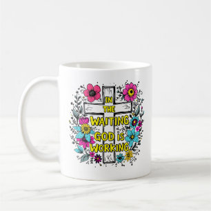 Gud jobbar Mugg Christian Blommigt Coffee Kopp