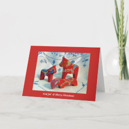 Gud Jul Dala Horse Helgkort