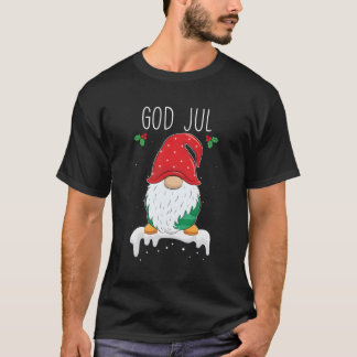 Gud Jul Gnome svensk Tomte Gnome Scandinavian T Shirt