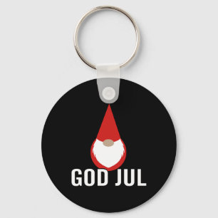 Gud Jul Gnome Tomte God jul Nyckelring