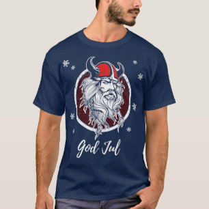Gud Jul God jul Norge Sverige Viking Julafton T Shirt