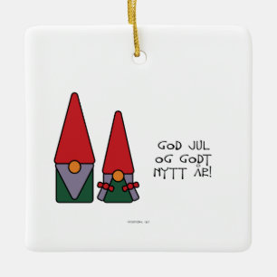 Gud Jul Julgransprydnad Keramik