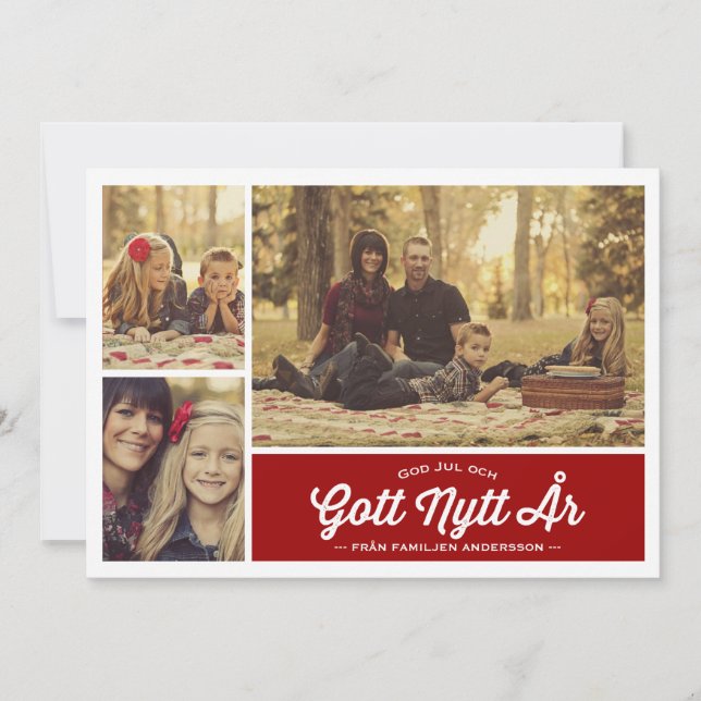 Gud Jul och Gott Nya år häls (Framsida)