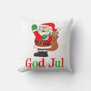 Gud Jul Svensk jultomten Kudde