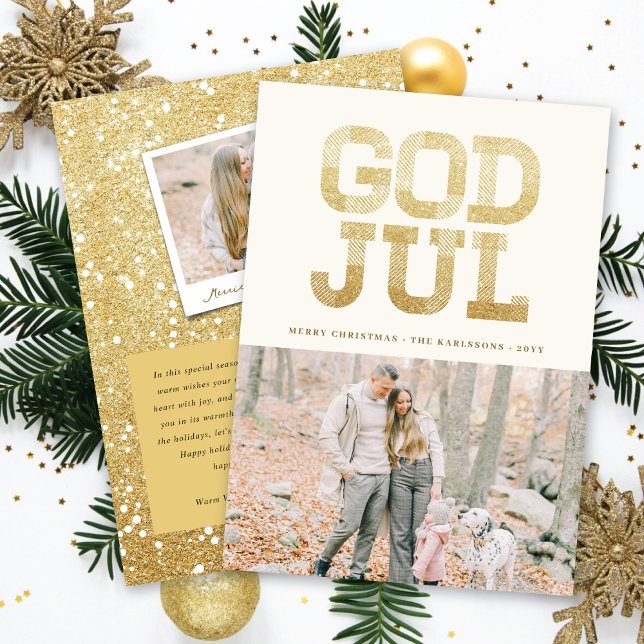 Gud Jul Swedish God jul Snyggt Typography (Skapare uppladdad)