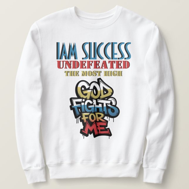 GUD KÄMPAR FÖR MIG LÅNG ÄRMAD TRÖJA (Design framsida)