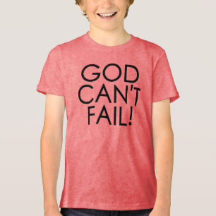 Gud kan inte Misslyckas Text Tee - Faithful and Em