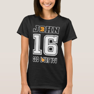 Gud Kärlek, ditt kristna hjärta i bibeln John 3 T Shirt