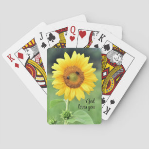 Gud Kärlek, du Lycklig solrosbrickor... Casinokort