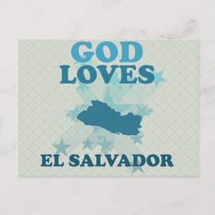 Gud Kärlek El Salvador Vykort