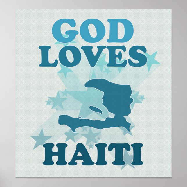 Gud Kärlek Haiti Poster (Framsidan)