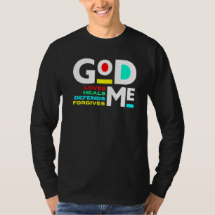 Gud Kärlek Heals försvarar för Christian Manar Wom T Shirt