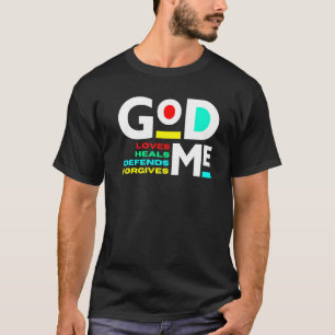 Gud Kärlek Heals försvarar för Christian Manar Wom T Shirt