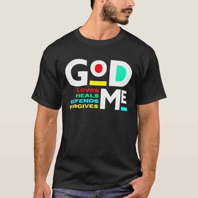 Gud Kärlek Heals försvarar T Shirt (Framsida)
