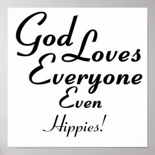 Gud Kärlek Hippies! Poster