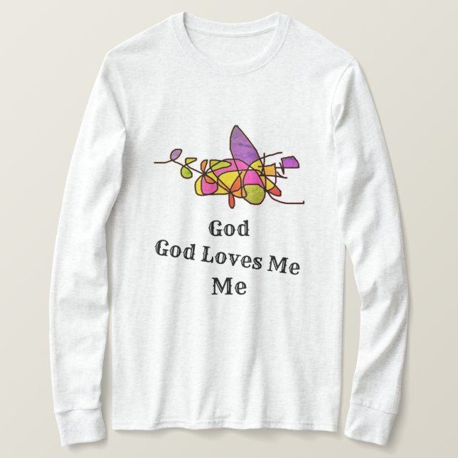 Gud Kärlek Me Shirt T Shirt (Design framsida)