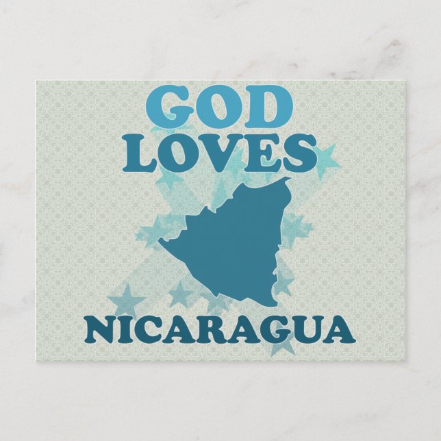 Gud Kärlek Nicaragua Vykort (Framsida)
