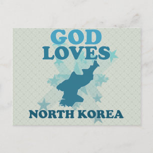 Gud kärlek Nordkorea Vykort