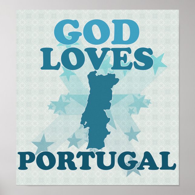 Gud Kärlek Portugal Poster (Framsidan)