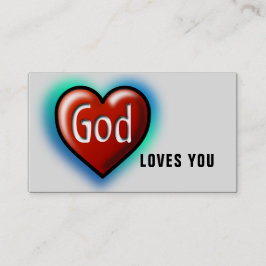 Gud Kärlek You Christian Visitkort