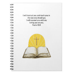Gud kommer att vägleda din väg - Psalm 32:8 Journa Anteckningsbok