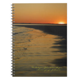 Gud kommer att vara med dig ~ Livs resor Anteckningsbok Med Spiral