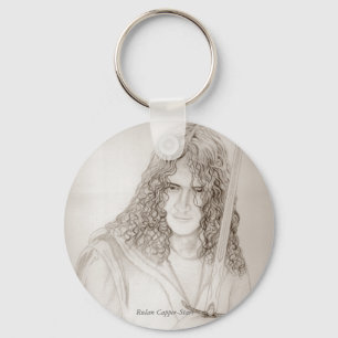 Gud krigare Keychain Nyckelring