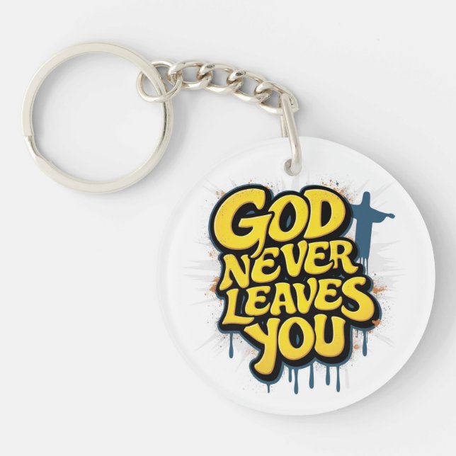 Gud Lämnar aldrig dig - Vit (Framsidan)