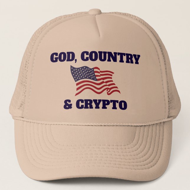 Gud, Land & Krypto Hatt Keps (Framsida)
