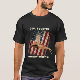Gud. Land. Pheasant Hunting Patriotic T Shirt