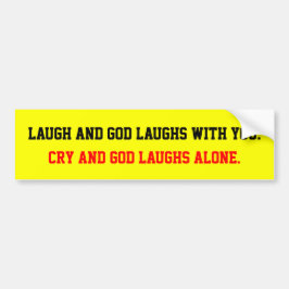 Gud Laughs Bildekal
