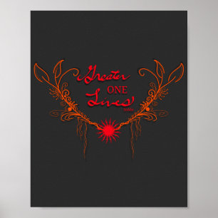 Gud lever i mig poster