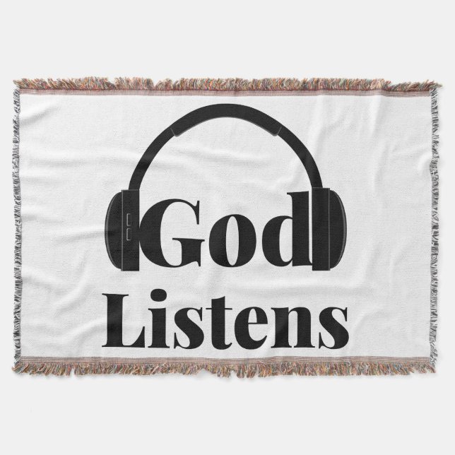Gud Listens Faith Based Quote Filt (Framsidan)