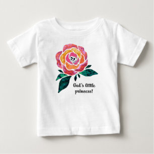 Gud lite Princess Modern Småbarn Rufsa Tee