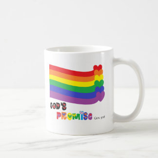 Gud löfteregnbåge kaffemugg