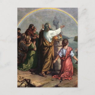 Gud lovar Noah ett löfte Vykort