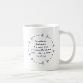 Gud Lugnar Storm inspirationcitat Kaffemugg
