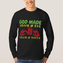 Gud Made Adam och Kväll Not Adam och Steve T Shirt