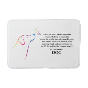 Gud Made en Hund Badrumsmatta