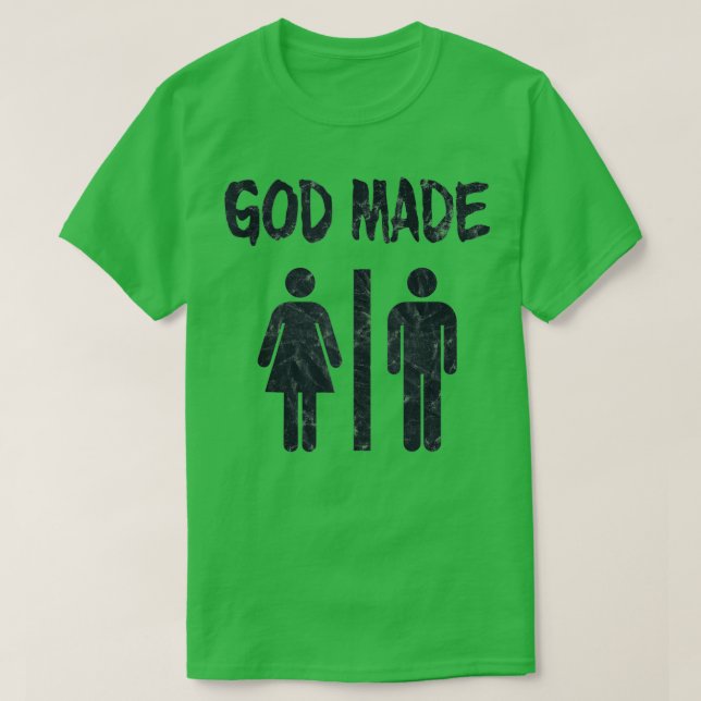 Gud Made Manar Women Funny Christian Tanktop T Shirt (Design framsida)