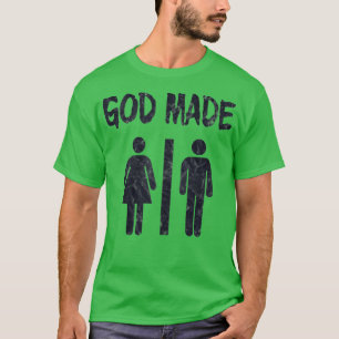 Gud Made Manar Women Funny Christian Tanktop T Shirt
