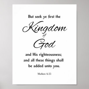 Gud, Mathew 6 Poster